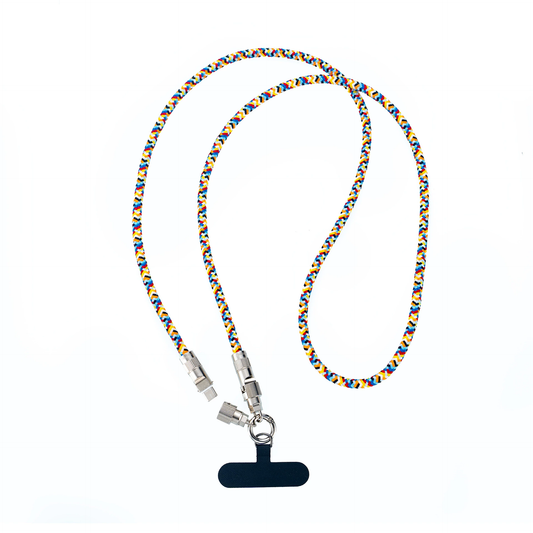 Mobile phone lanyard data cable