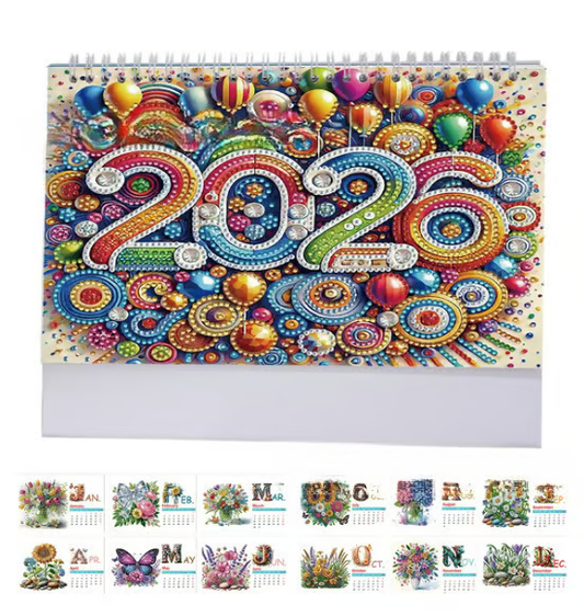 💎2026 DIY Diamond Painting Desk Calendar🗓️